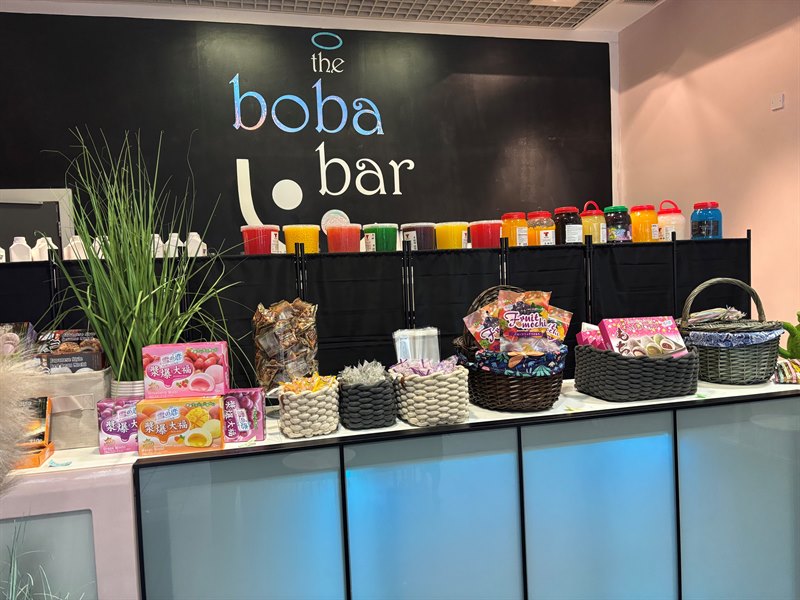 The boba bar in The Howgate, Falkirk