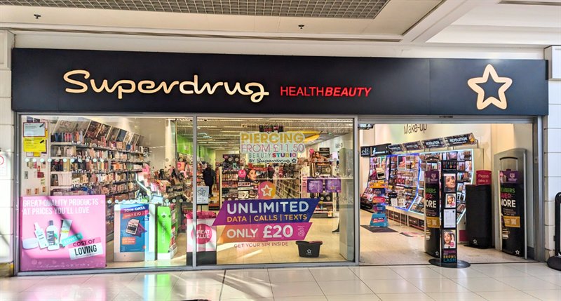 Superdrug in The Howgate, Falkirk